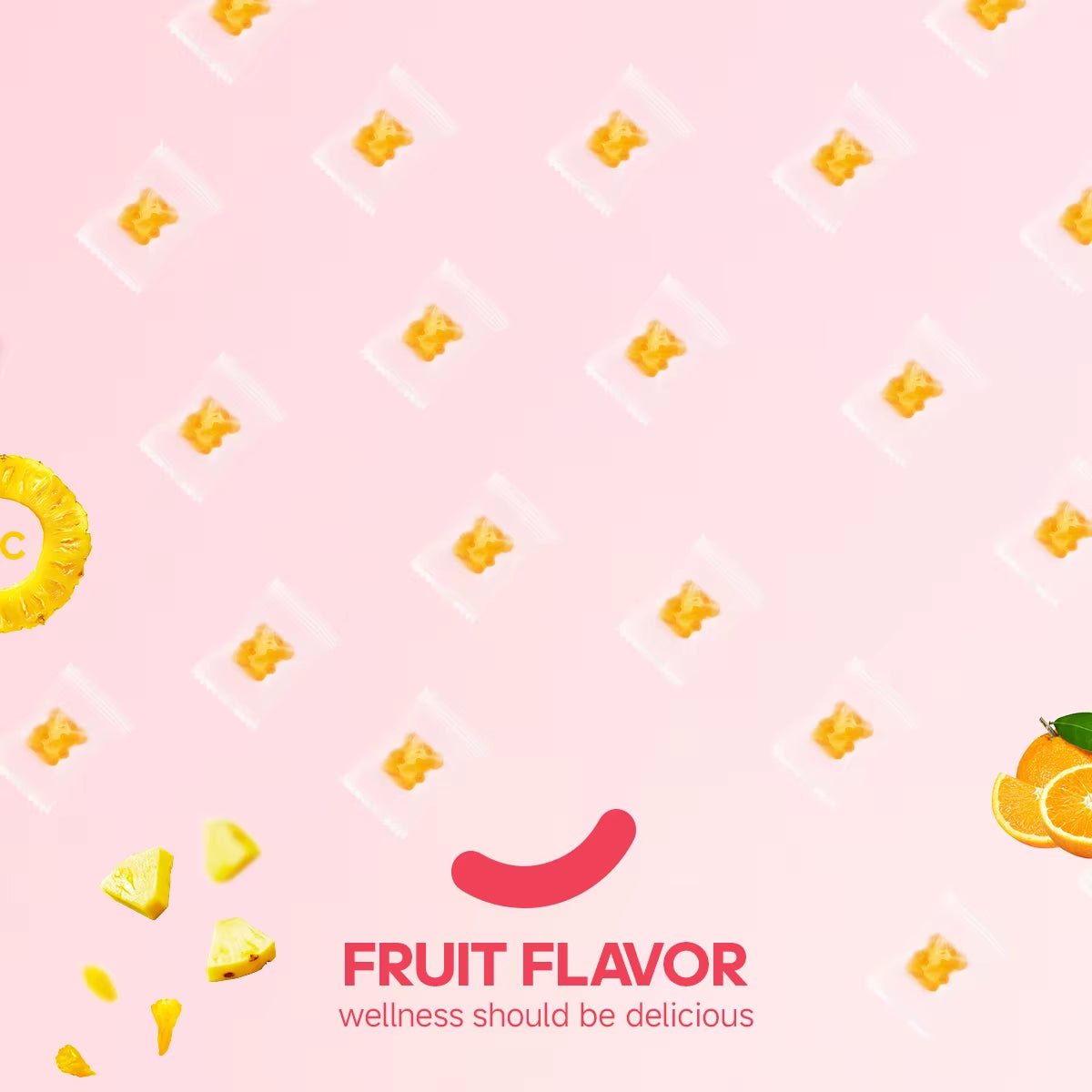 Quitmood Women'S Probiotics Feminine Ph Balance Gummies -Hawaiian Pineapple - Individual Package Vitamin C